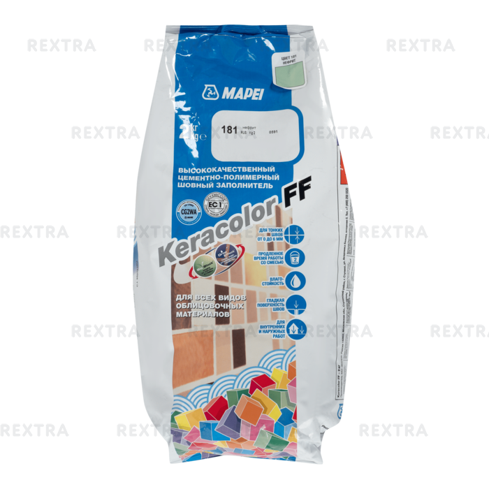 Затирка Mapei Keracolor FF цвет нефрит 2 кг