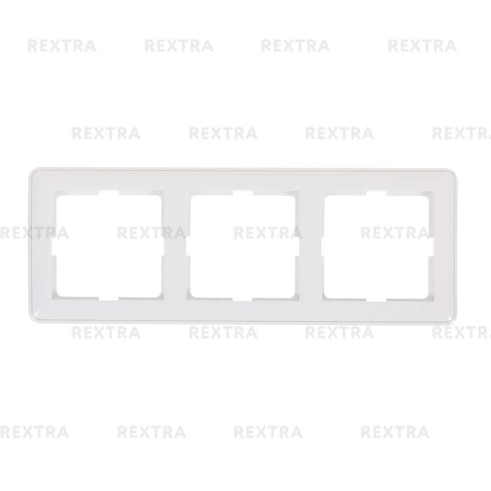 Рамка Schneider Electric W59, 3 поста, цвет белый