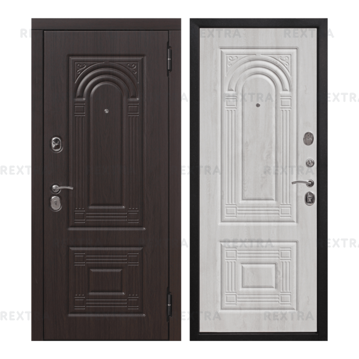 Дверь входная металлическая Флоренция, 860 мм, правая, цвет белёный дуб