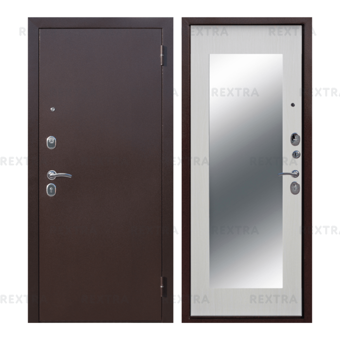 Дверь входная металлическая Царское зеркало Maxi, 860 мм, правая, цвет белый ясень