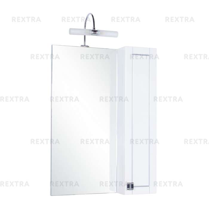 Шкаф зеркальный «Мерлин» 60 см цвет белый