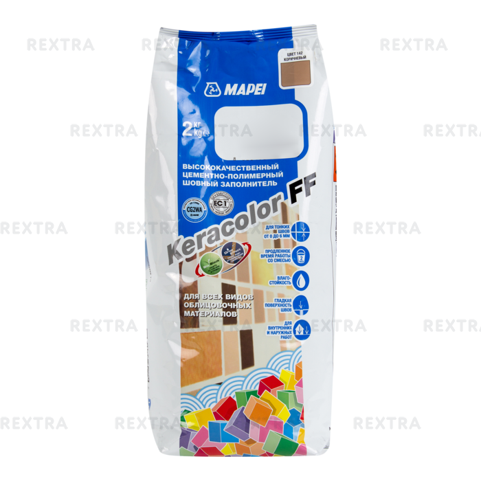 Затирка Mapei Keracolor FF цвет коричневый 2 кг