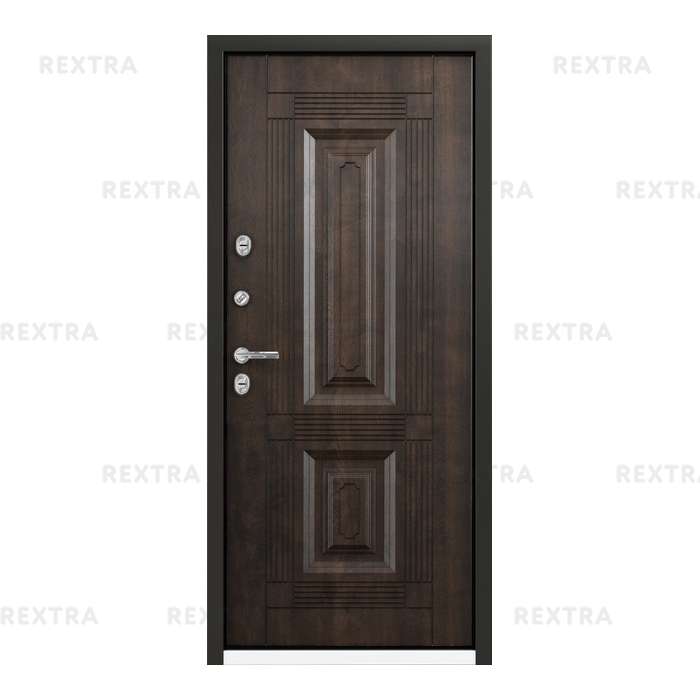 Дверь металлическая Термо С-2 РР, 950 мм, левая, цвет грецкий орех