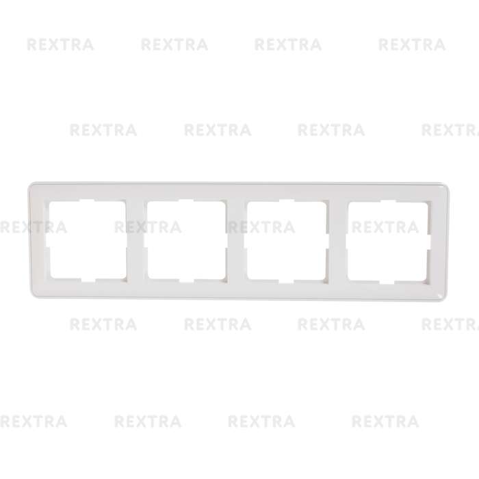 Рамка Schneider Electric W59, 4 поста, цвет белый