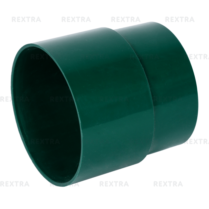 Муфта для водосточной трубы 80 мм цвет зелёный