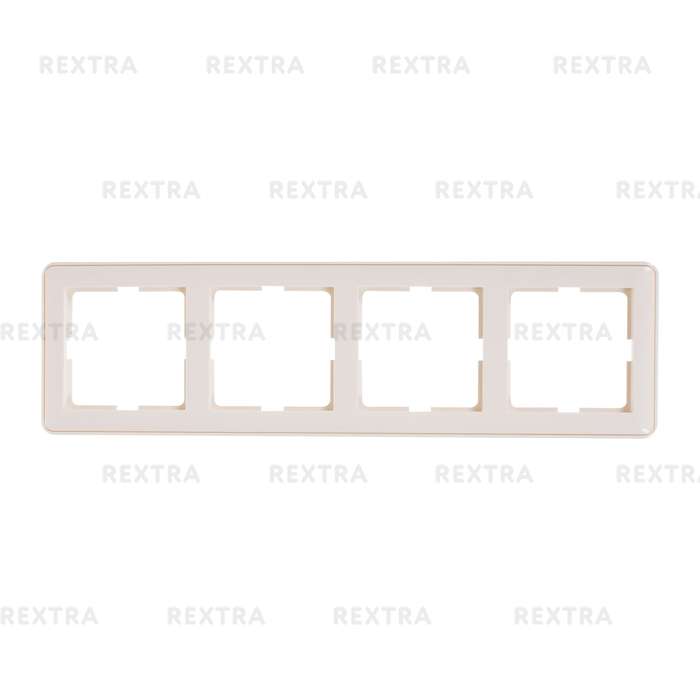 Рамка Schneider Electric W59, 4 поста, цвет слоновая кость