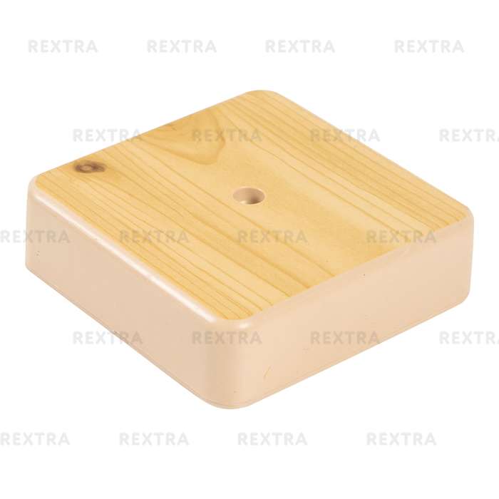 Коробка распределительная 75x75x20 мм цвет сосна, IP20