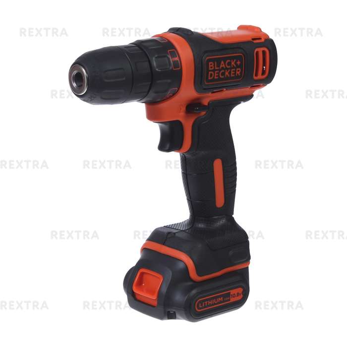 Дрель-шуруповерт аккумуляторная Black&Decker BDCDD12 10.8 В Li-ion, 2х1.5 Ач