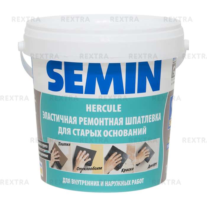 Шпаклёвка полимерная влагостойкая Semin Hercule, 1,5 кг