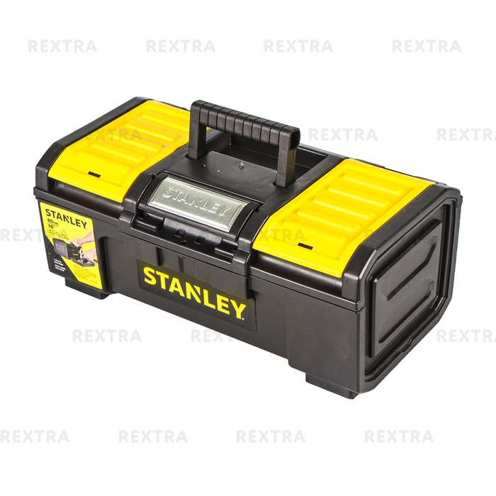 Ящик для инструмента Stanley 390х215х165 мм, пластик, цвет чёрный/жёлтый