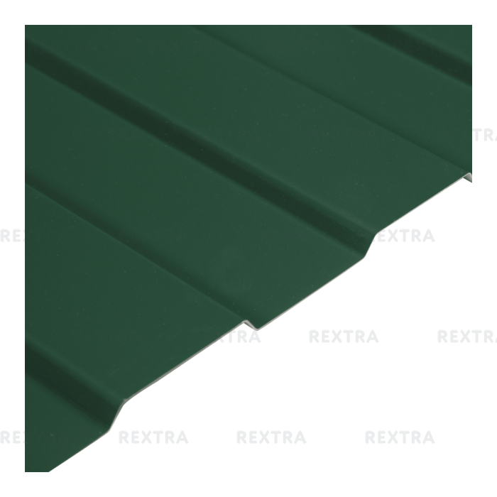 Профнастил С8 с полиэстеровым покрытием, 1.2х2 м, 0.45 мм, цвет зелёный