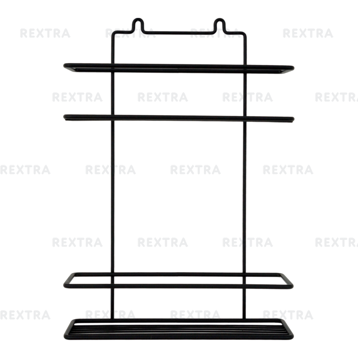 Полка настенная 25х8.5х36.5 см цвет чёрный