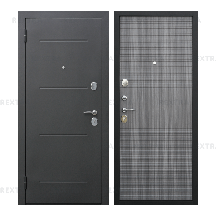 Дверь входная металлическая Гарда Муар 860 мм, левая, цвет венге тобакко