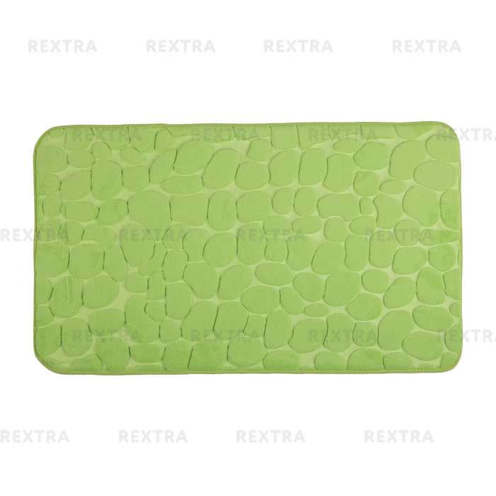 Коврик для ванной комнаты «Luxury» 45х75 см цвет зелёный